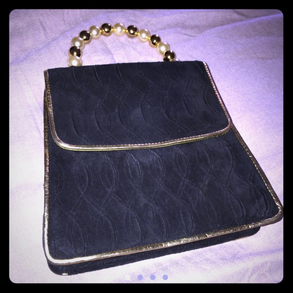 Vintage suede mini bag